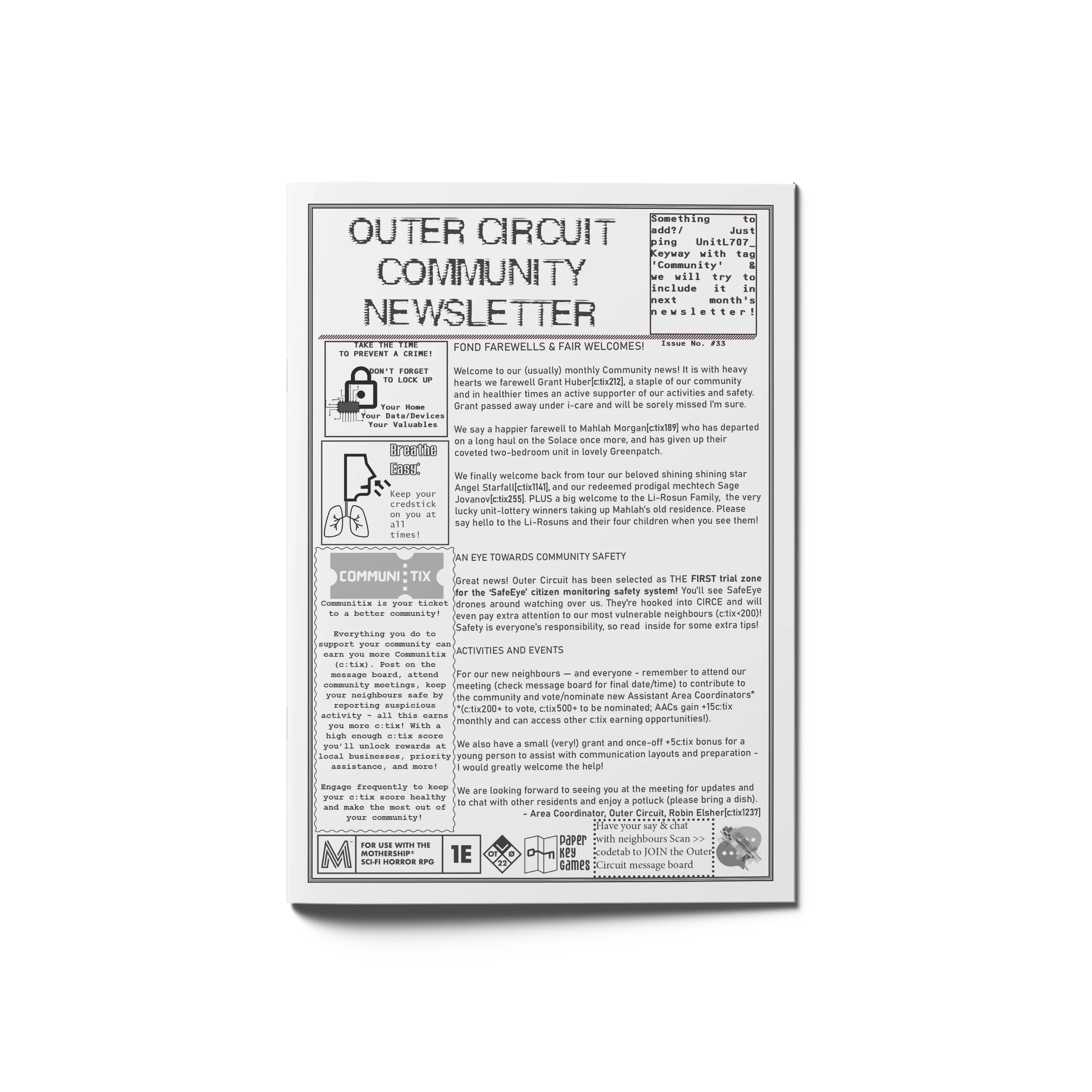 Outer Circuit Community Newsletter